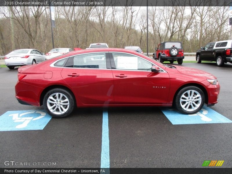 Crystal Red Tintcoat / Jet Black 2016 Chevrolet Malibu LT