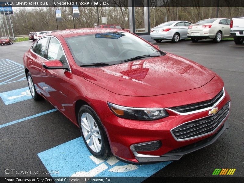 Crystal Red Tintcoat / Jet Black 2016 Chevrolet Malibu LT