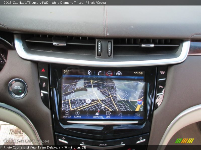 White Diamond Tricoat / Shale/Cocoa 2013 Cadillac XTS Luxury FWD