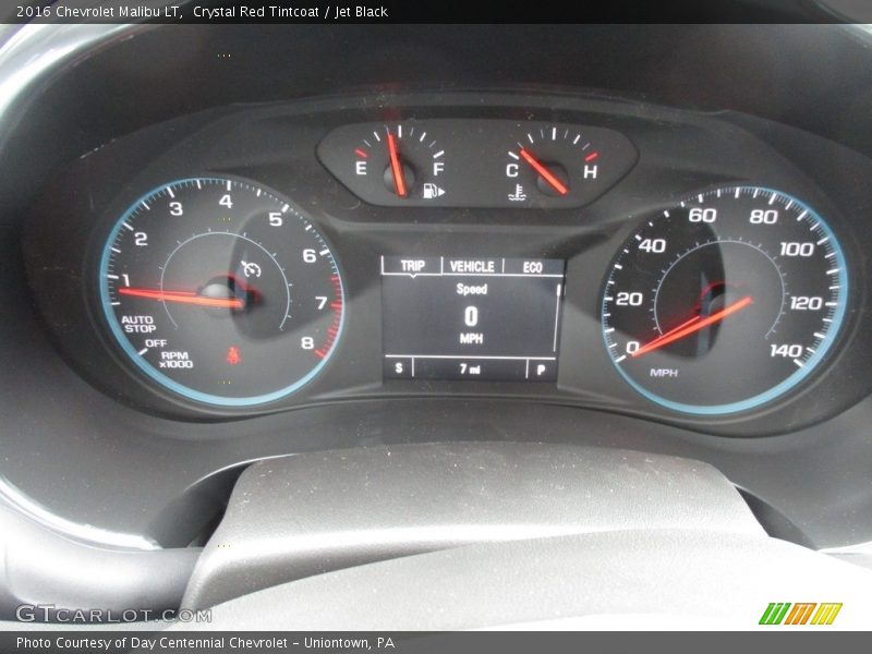 Crystal Red Tintcoat / Jet Black 2016 Chevrolet Malibu LT