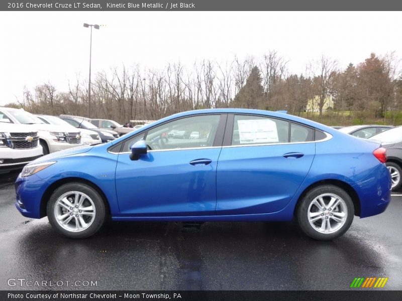 Kinetic Blue Metallic / Jet Black 2016 Chevrolet Cruze LT Sedan