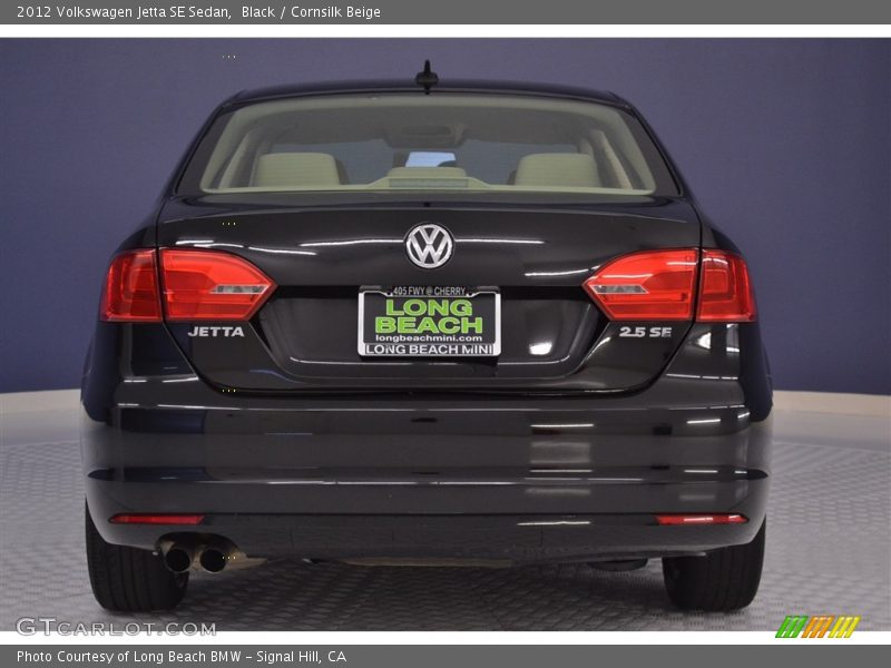 Black / Cornsilk Beige 2012 Volkswagen Jetta SE Sedan