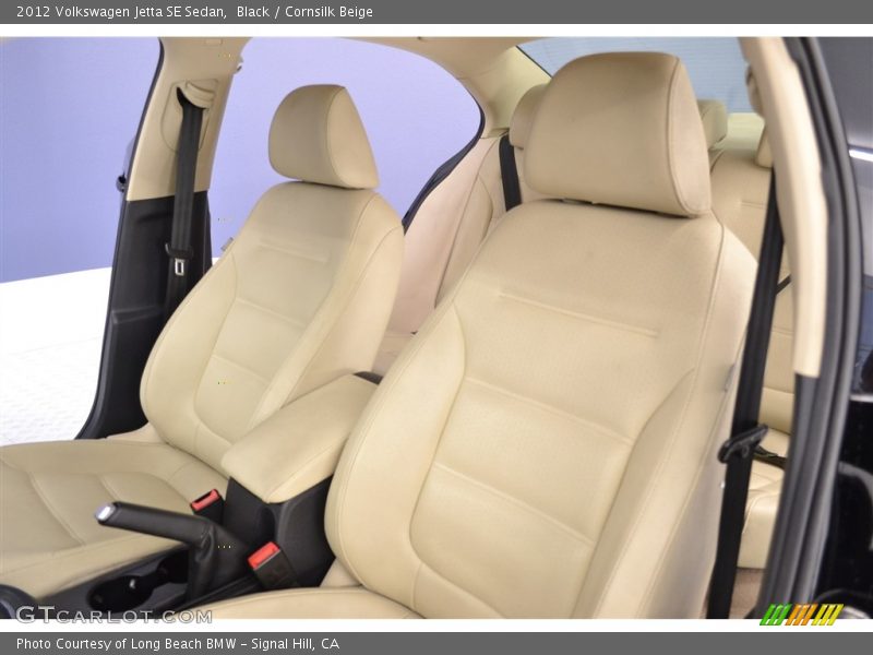Black / Cornsilk Beige 2012 Volkswagen Jetta SE Sedan