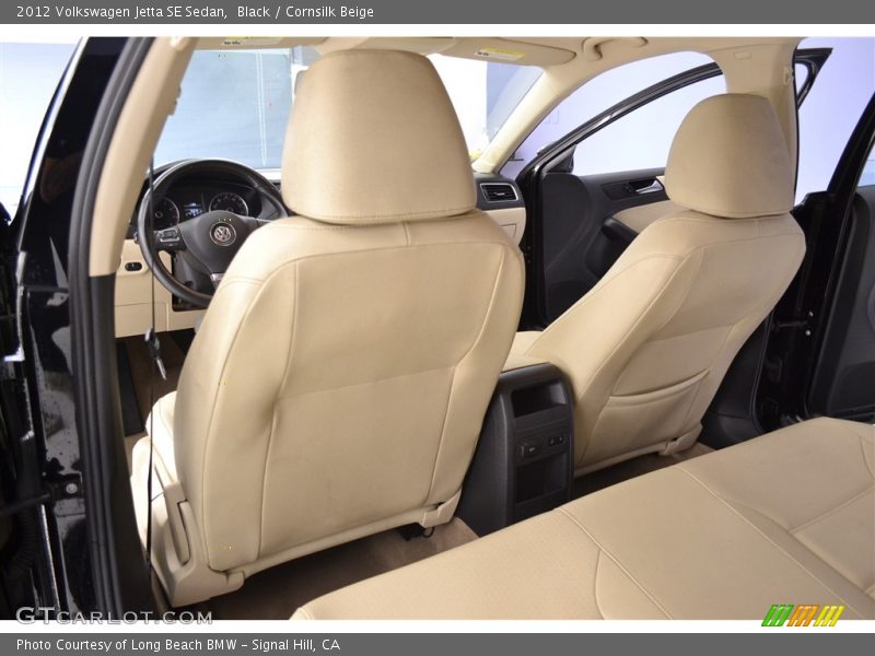 Black / Cornsilk Beige 2012 Volkswagen Jetta SE Sedan