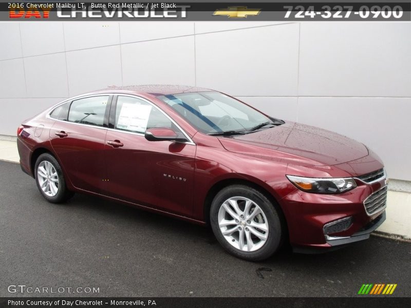 Butte Red Metallic / Jet Black 2016 Chevrolet Malibu LT