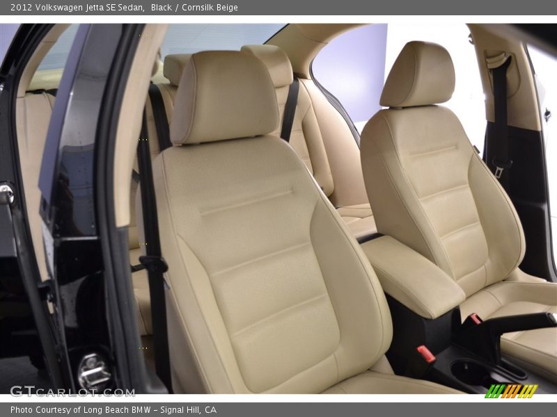 Black / Cornsilk Beige 2012 Volkswagen Jetta SE Sedan