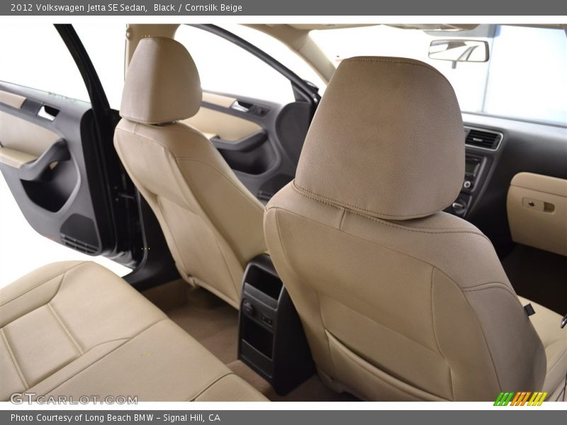 Black / Cornsilk Beige 2012 Volkswagen Jetta SE Sedan