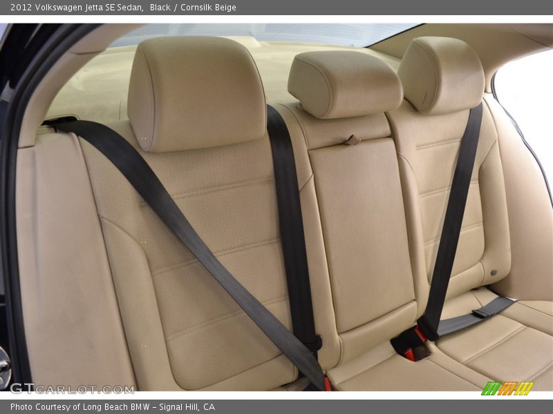 Black / Cornsilk Beige 2012 Volkswagen Jetta SE Sedan