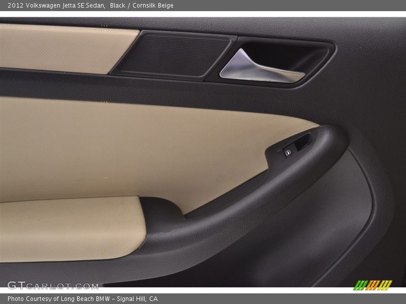 Black / Cornsilk Beige 2012 Volkswagen Jetta SE Sedan