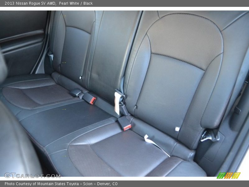 Pearl White / Black 2013 Nissan Rogue SV AWD
