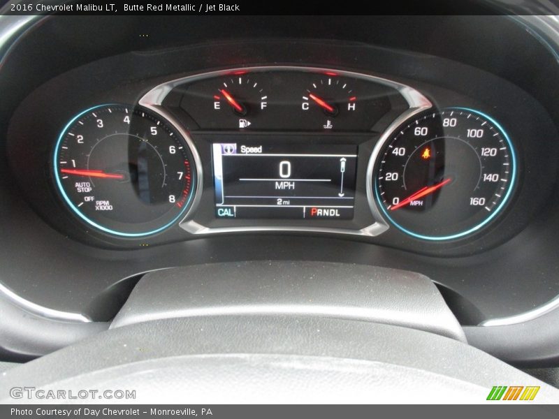 Butte Red Metallic / Jet Black 2016 Chevrolet Malibu LT
