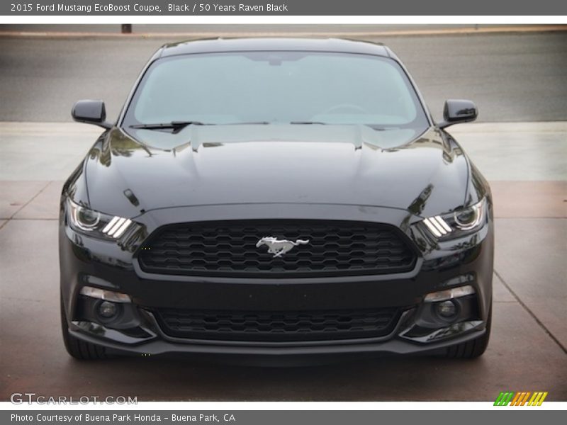 Black / 50 Years Raven Black 2015 Ford Mustang EcoBoost Coupe
