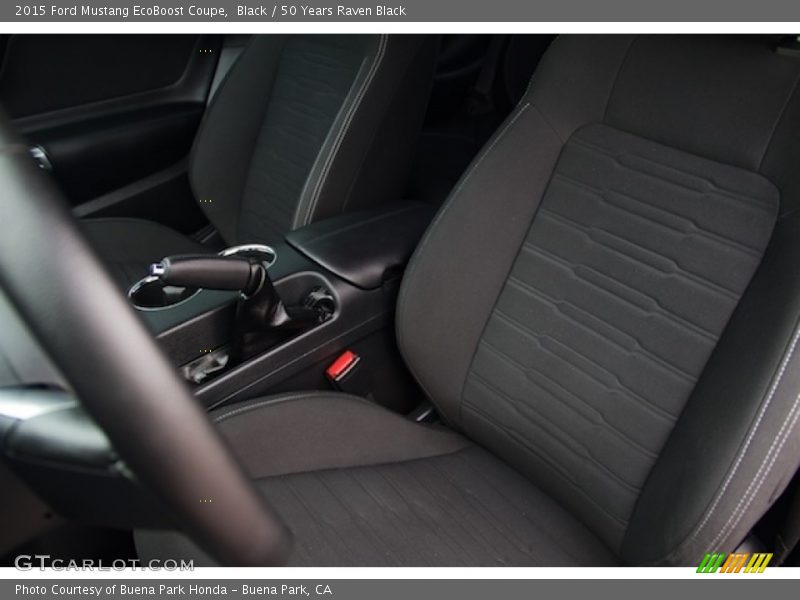 Black / 50 Years Raven Black 2015 Ford Mustang EcoBoost Coupe