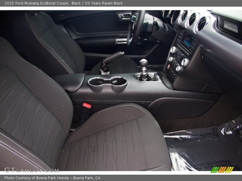 Black / 50 Years Raven Black 2015 Ford Mustang EcoBoost Coupe