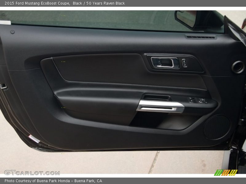 Black / 50 Years Raven Black 2015 Ford Mustang EcoBoost Coupe