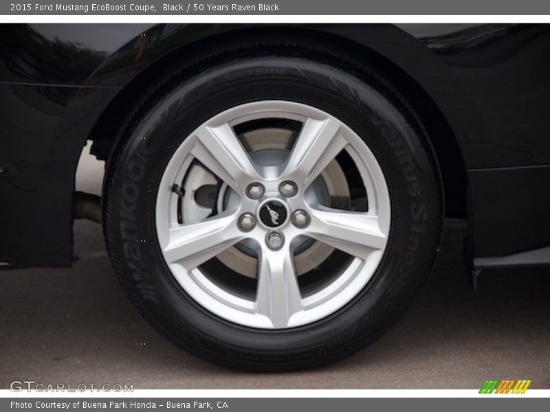 Black / 50 Years Raven Black 2015 Ford Mustang EcoBoost Coupe