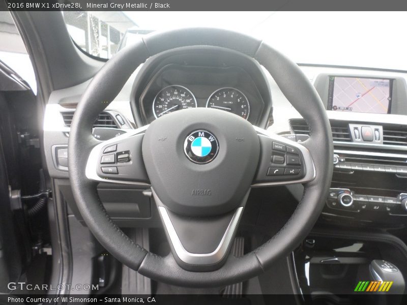 Mineral Grey Metallic / Black 2016 BMW X1 xDrive28i