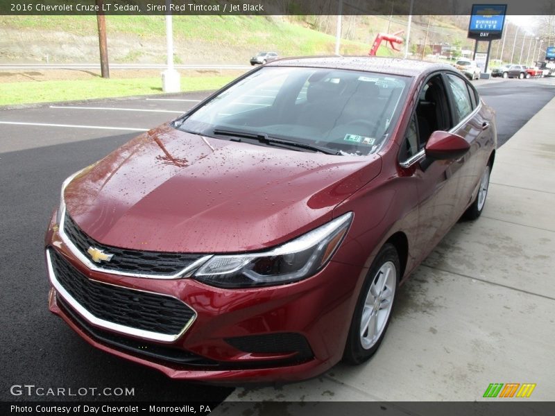 Siren Red Tintcoat / Jet Black 2016 Chevrolet Cruze LT Sedan