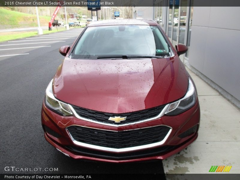 Siren Red Tintcoat / Jet Black 2016 Chevrolet Cruze LT Sedan