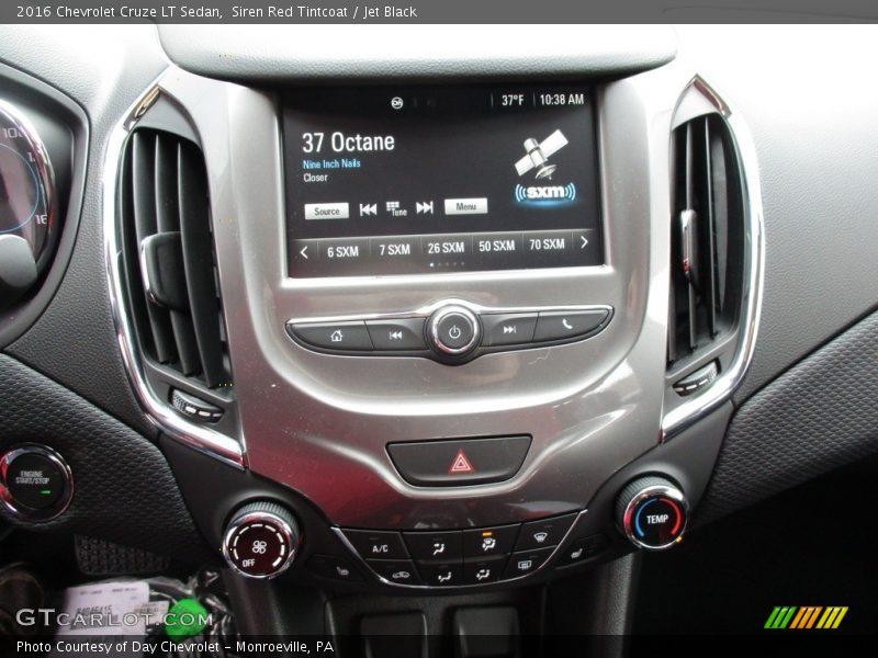 Siren Red Tintcoat / Jet Black 2016 Chevrolet Cruze LT Sedan