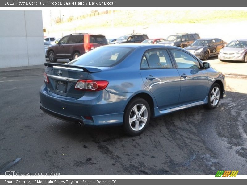 Tropical Sea Metallic / Dark Charcoal 2013 Toyota Corolla S