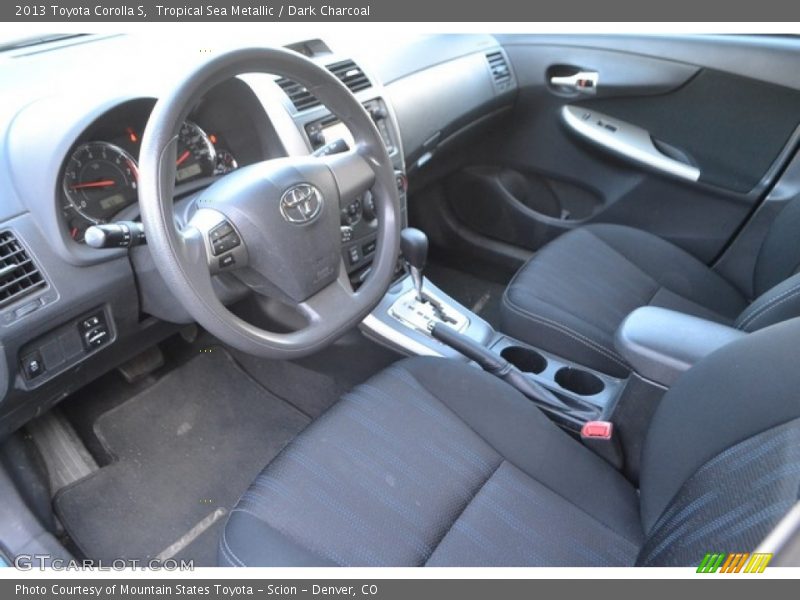 Tropical Sea Metallic / Dark Charcoal 2013 Toyota Corolla S