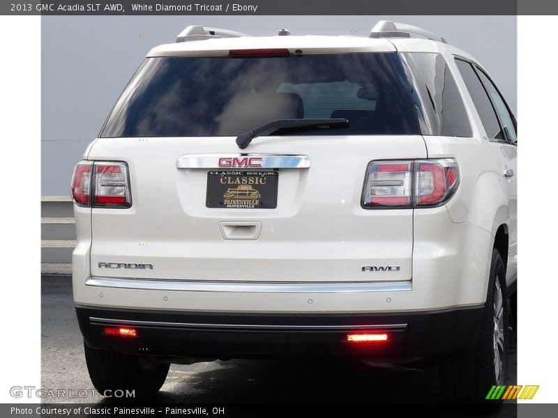 White Diamond Tricoat / Ebony 2013 GMC Acadia SLT AWD