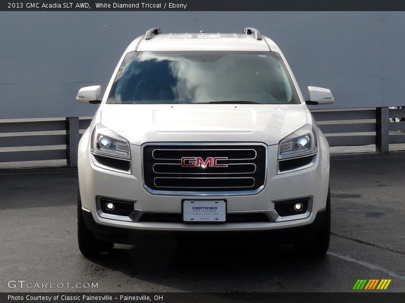 White Diamond Tricoat / Ebony 2013 GMC Acadia SLT AWD