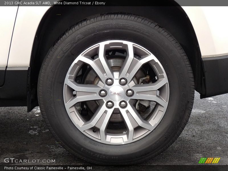 White Diamond Tricoat / Ebony 2013 GMC Acadia SLT AWD