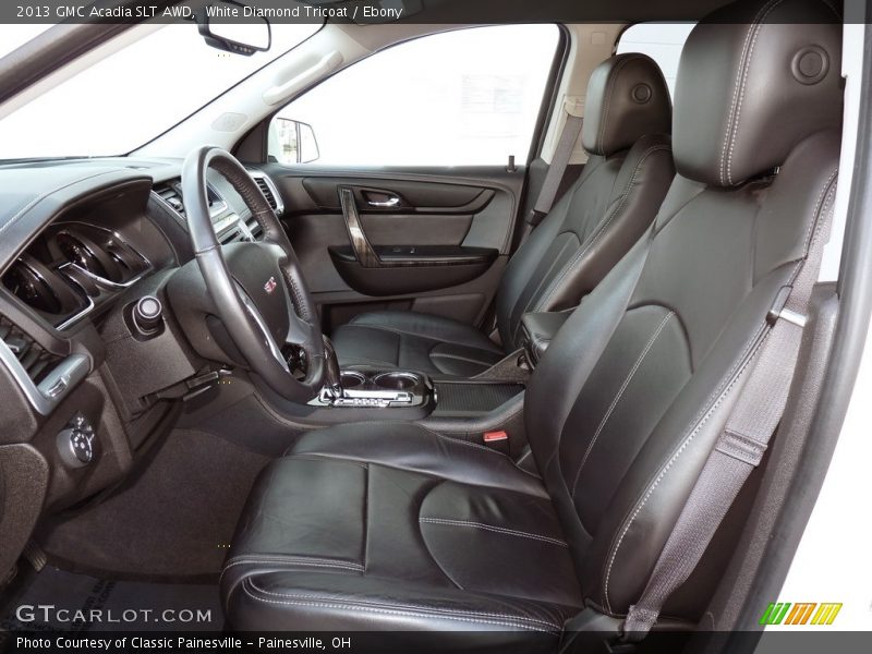 White Diamond Tricoat / Ebony 2013 GMC Acadia SLT AWD
