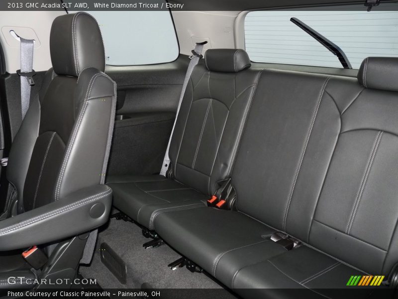 White Diamond Tricoat / Ebony 2013 GMC Acadia SLT AWD