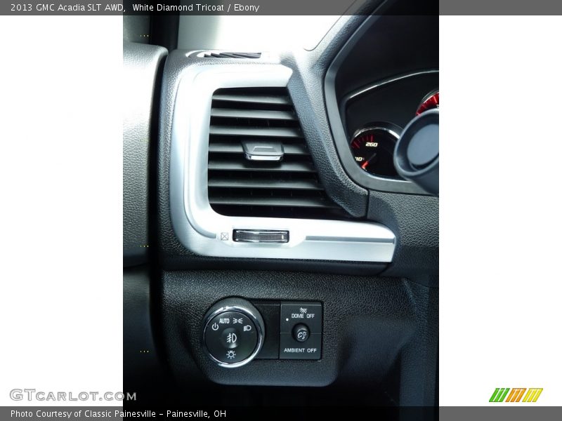 White Diamond Tricoat / Ebony 2013 GMC Acadia SLT AWD