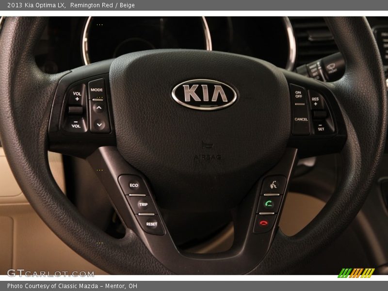 Remington Red / Beige 2013 Kia Optima LX