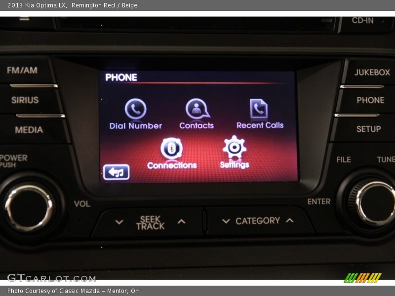 Remington Red / Beige 2013 Kia Optima LX