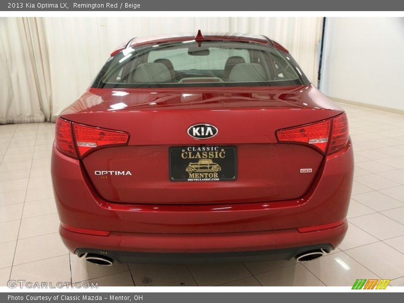 Remington Red / Beige 2013 Kia Optima LX