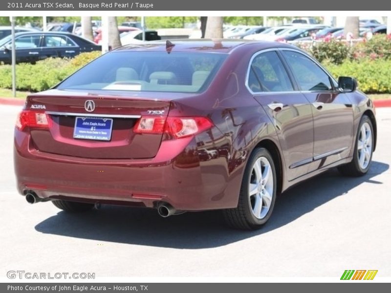Basque Red Pearl / Taupe 2011 Acura TSX Sedan