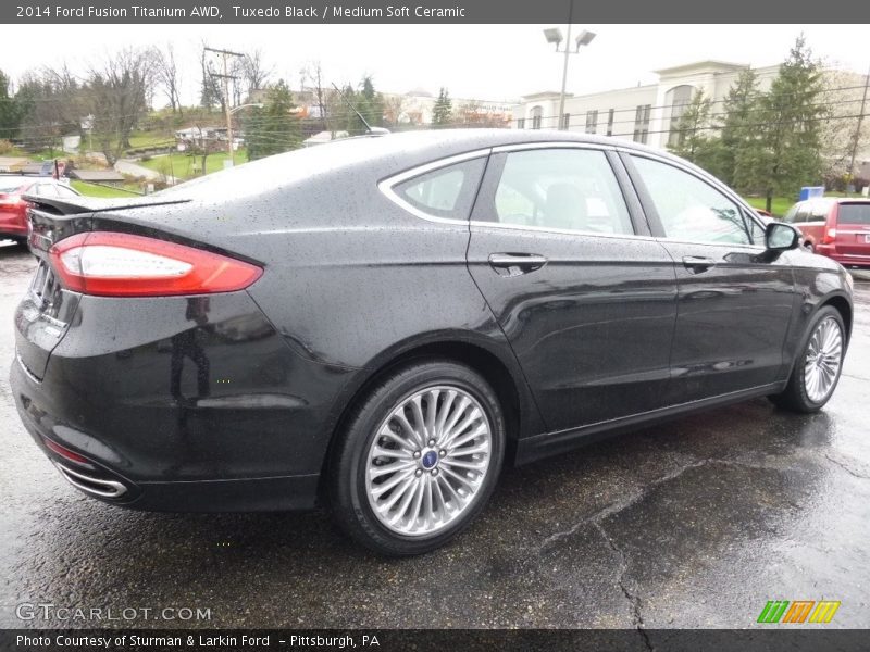 Tuxedo Black / Medium Soft Ceramic 2014 Ford Fusion Titanium AWD