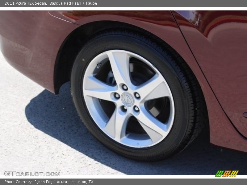 Basque Red Pearl / Taupe 2011 Acura TSX Sedan