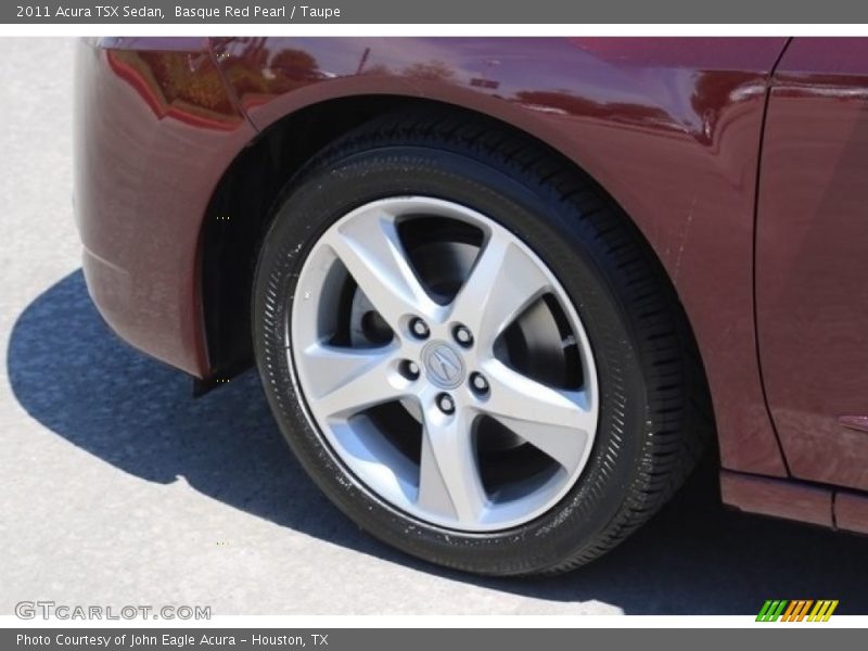 Basque Red Pearl / Taupe 2011 Acura TSX Sedan
