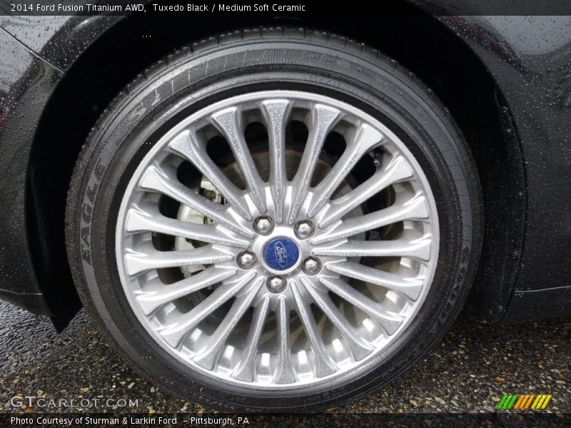 Tuxedo Black / Medium Soft Ceramic 2014 Ford Fusion Titanium AWD