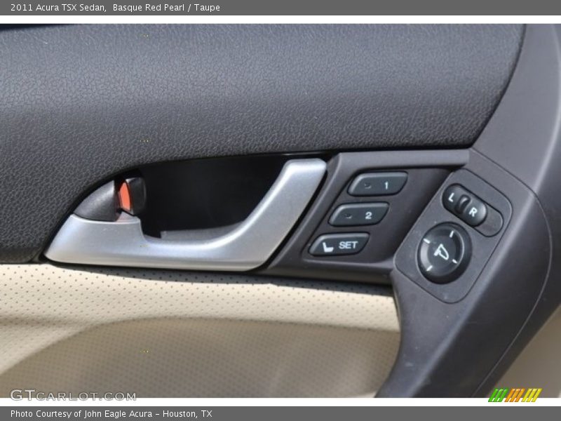 Basque Red Pearl / Taupe 2011 Acura TSX Sedan