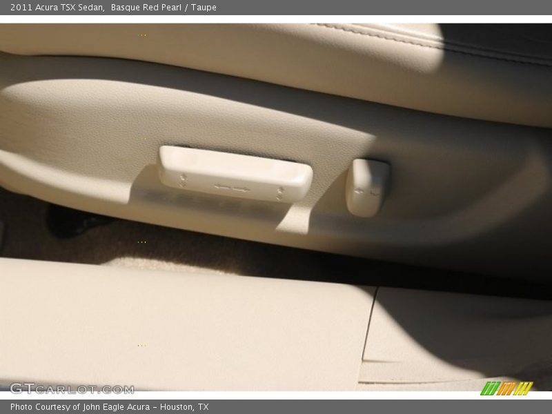 Basque Red Pearl / Taupe 2011 Acura TSX Sedan