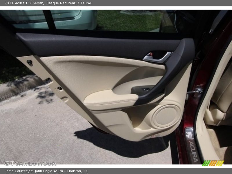Basque Red Pearl / Taupe 2011 Acura TSX Sedan