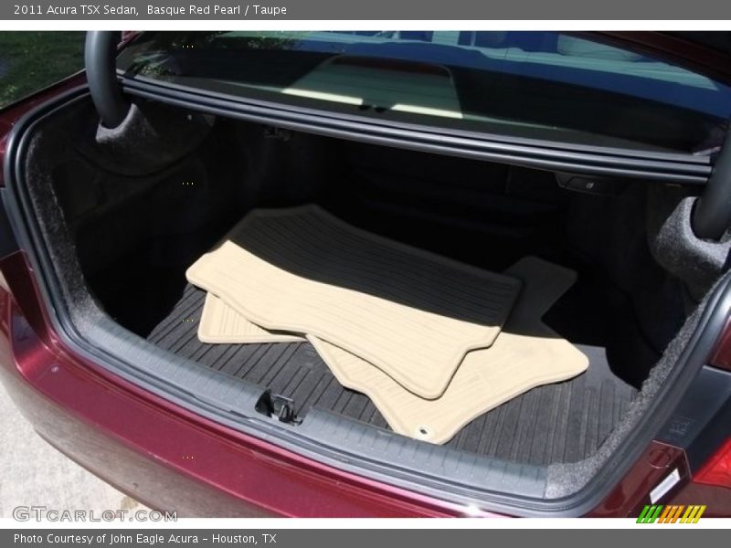 Basque Red Pearl / Taupe 2011 Acura TSX Sedan