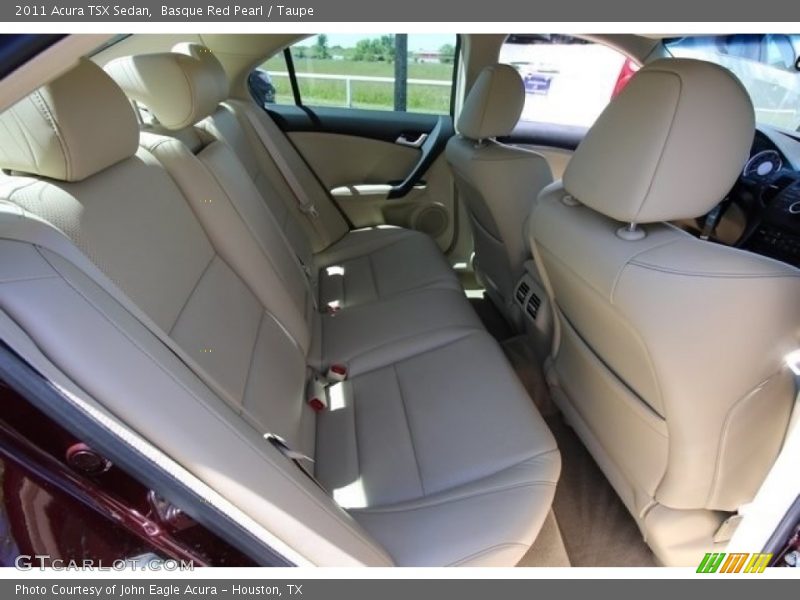 Basque Red Pearl / Taupe 2011 Acura TSX Sedan