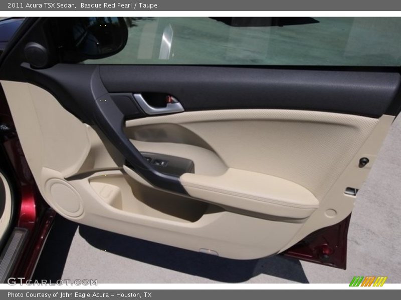 Basque Red Pearl / Taupe 2011 Acura TSX Sedan