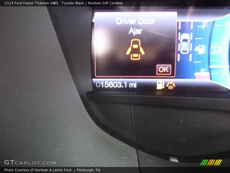 Tuxedo Black / Medium Soft Ceramic 2014 Ford Fusion Titanium AWD