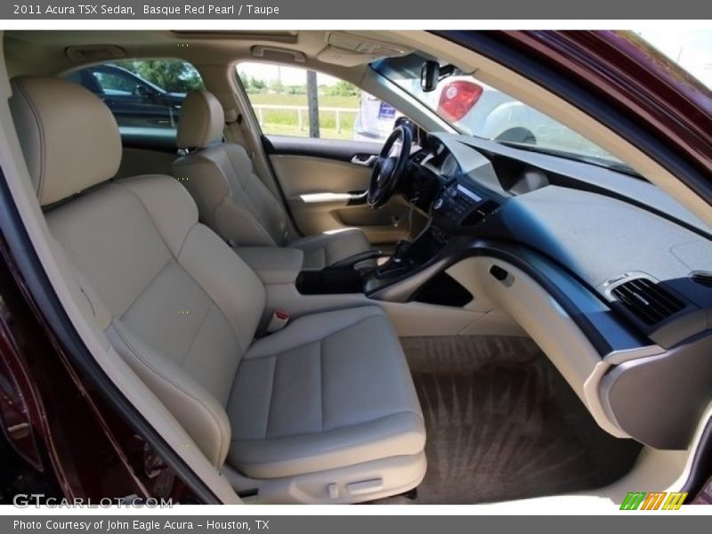 Basque Red Pearl / Taupe 2011 Acura TSX Sedan