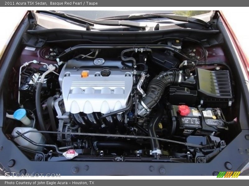 Basque Red Pearl / Taupe 2011 Acura TSX Sedan
