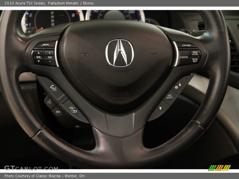 Palladium Metallic / Ebony 2010 Acura TSX Sedan